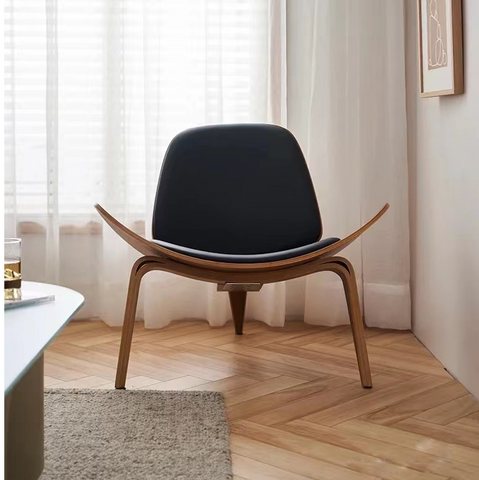 Hans Wegner CH07 Shell Chair, White & Oak