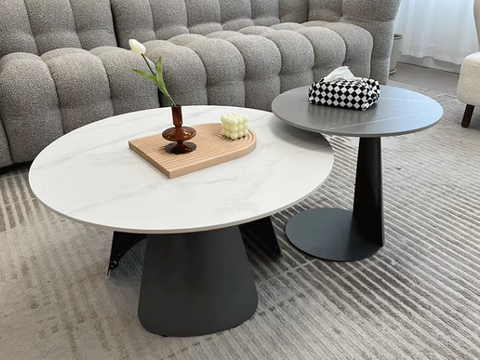 Leonor Nesting Coffee Table With Steel Base