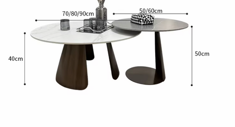 Leonor Nesting Coffee Table With Steel Base