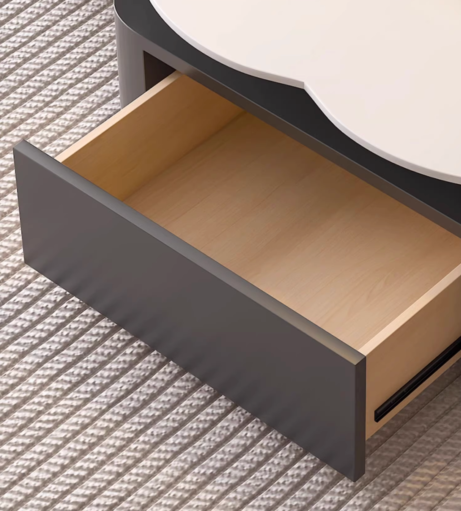 Aroma Flower Nesting Coffee Table, White Top