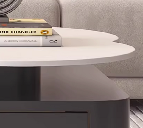 Aroma Flower Nesting Coffee Table, White Top