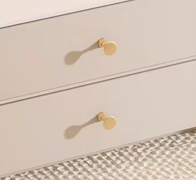 Eclipse Nesting Coffee Table Set With Matching Ottoman, Cream