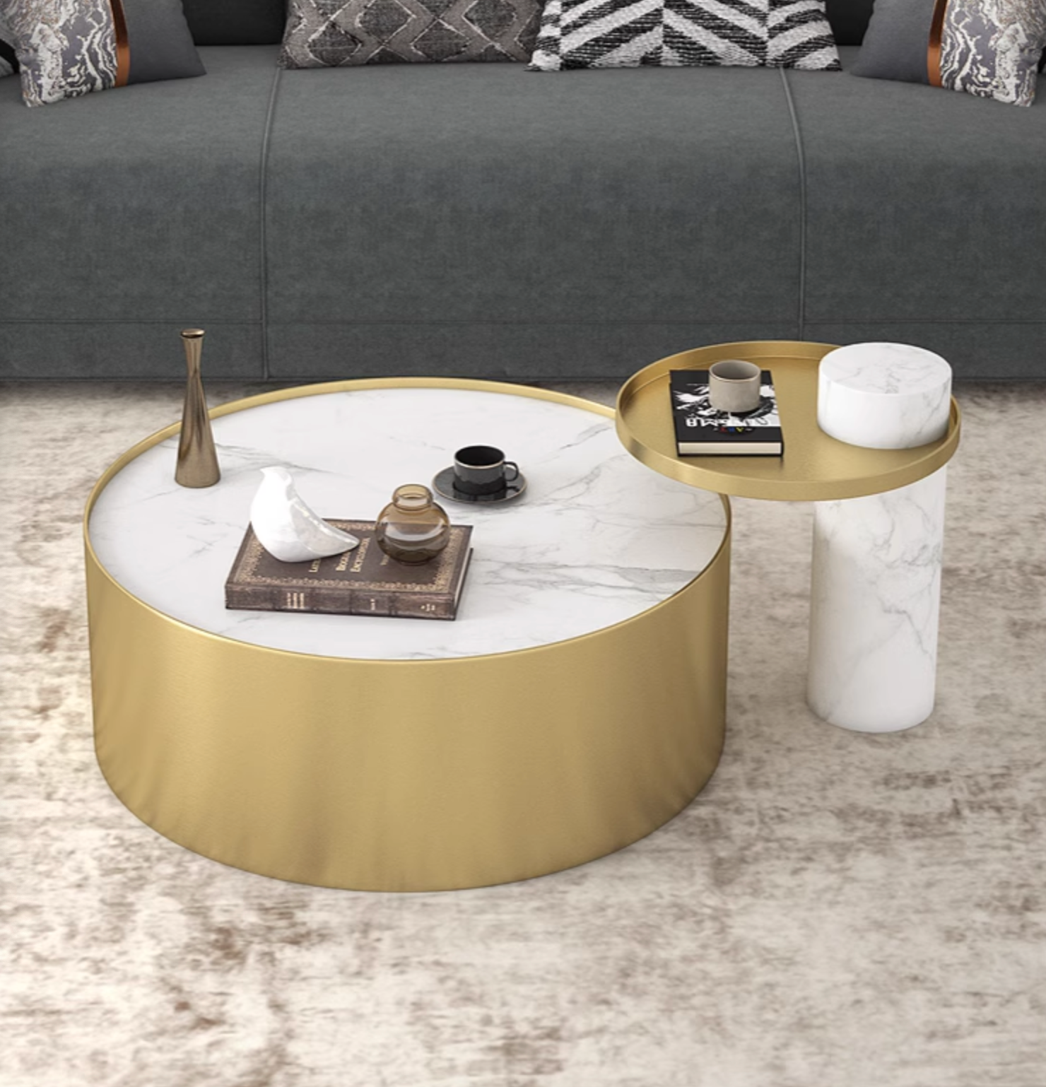 Mason Marble Coffee Table Set