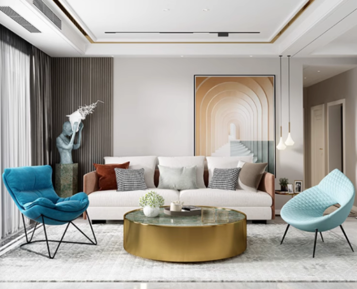 Mason Marble Coffee Table Set