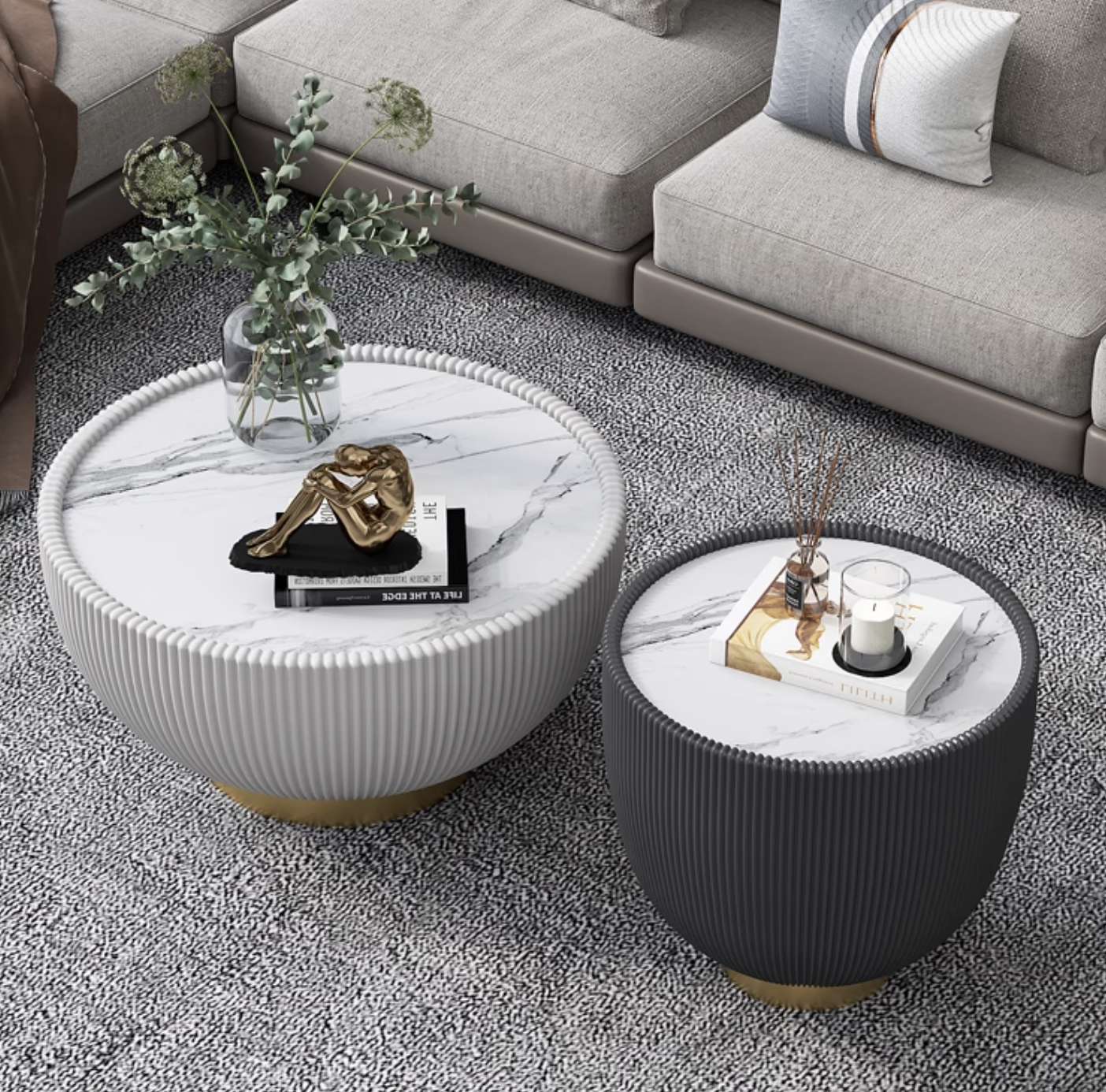 Theo Coffee Table Set, Black