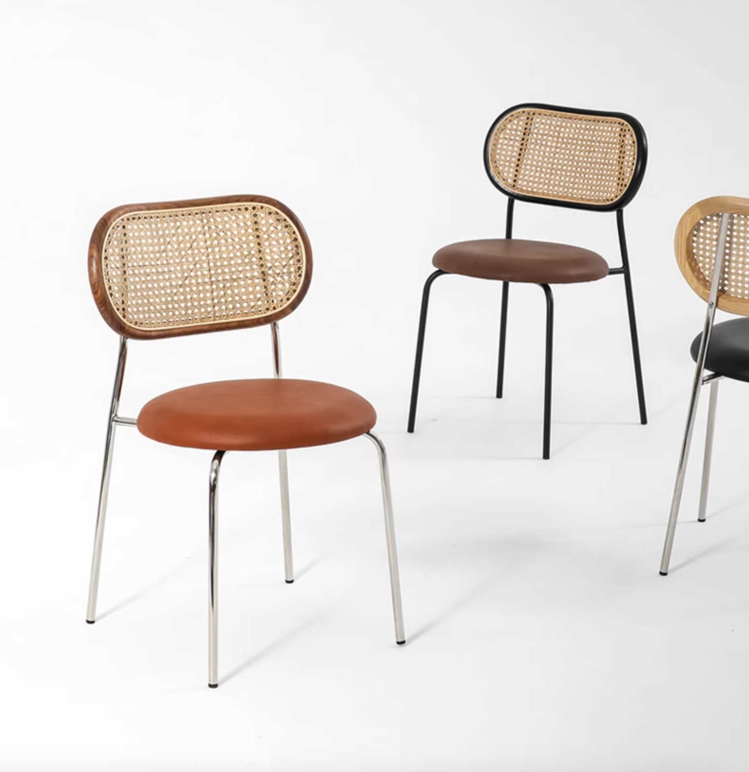 Luna Rattan Dining Chair, Oak｜ DC Concept