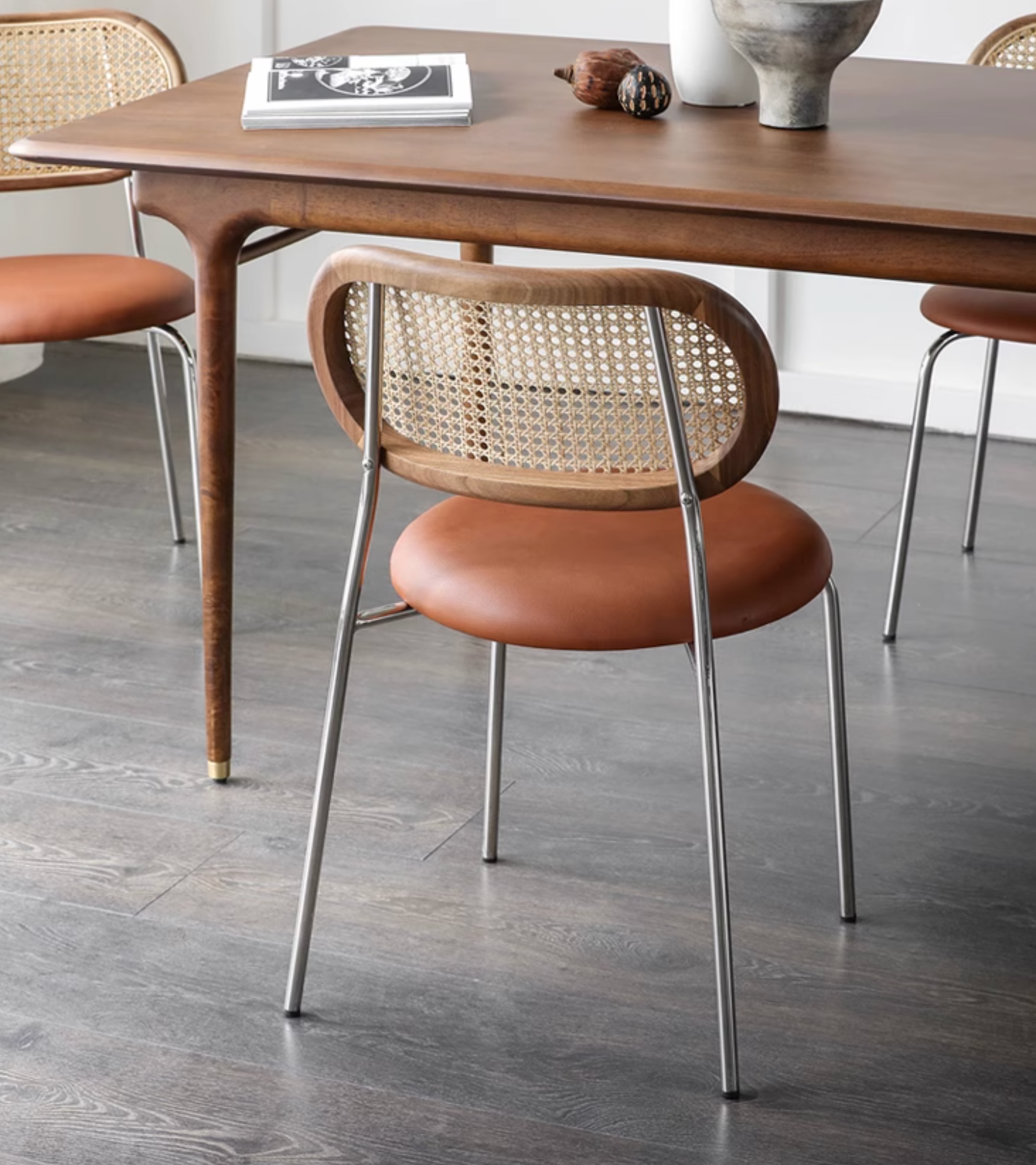 Luna Rattan Dining Chair, Oak｜ DC Concept