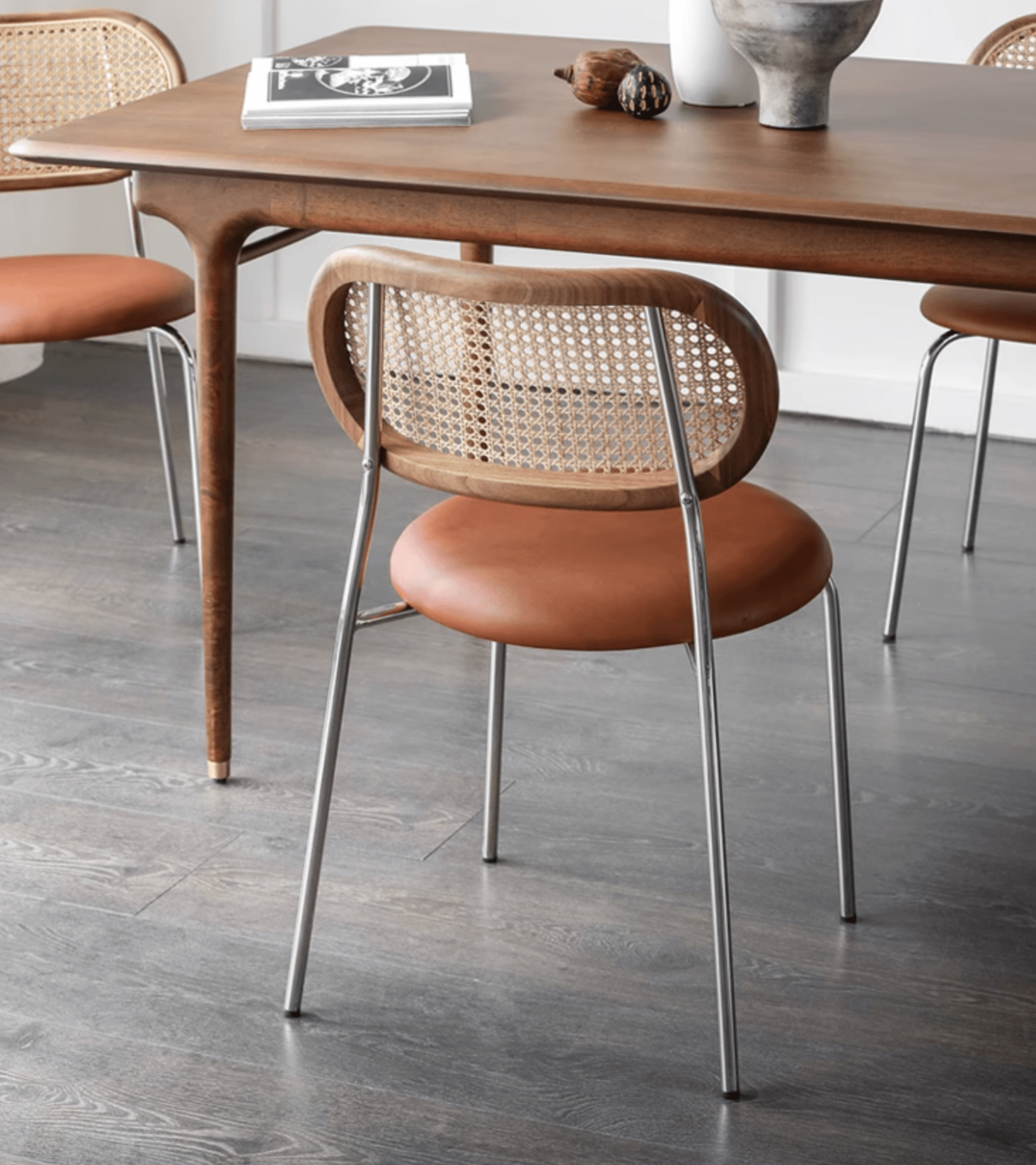 Luna Rattan Dining Chair, Oak