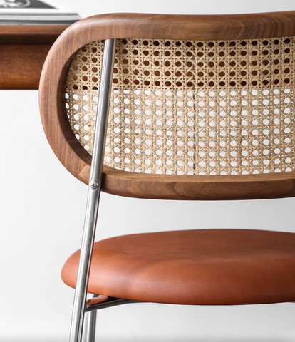 Luna Rattan Dining Chair, Oak｜ DC Concept