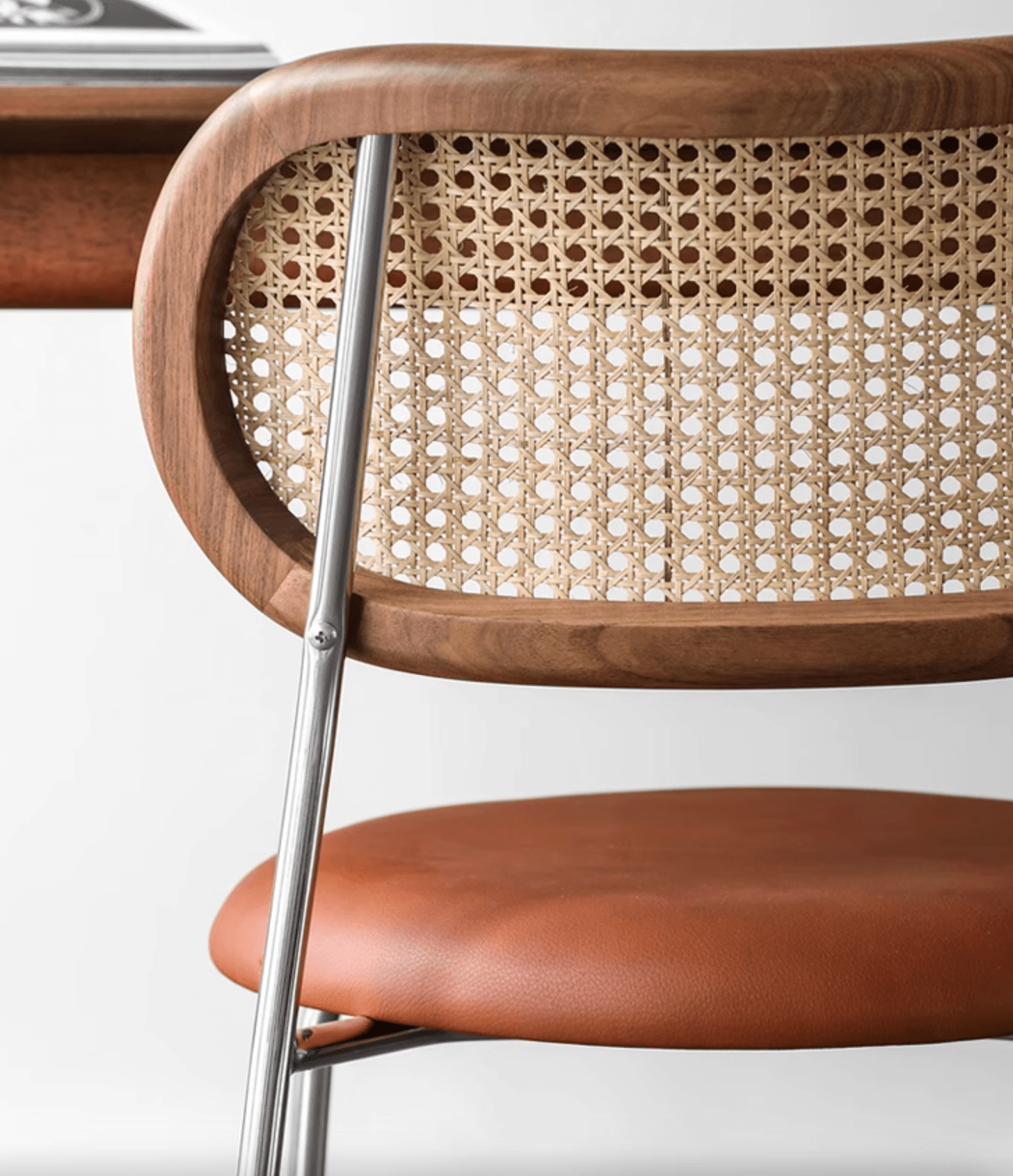 Luna Rattan Dining Chair, Oak