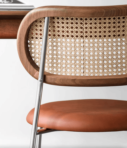 Luna Rattan Dining Chair, Oak