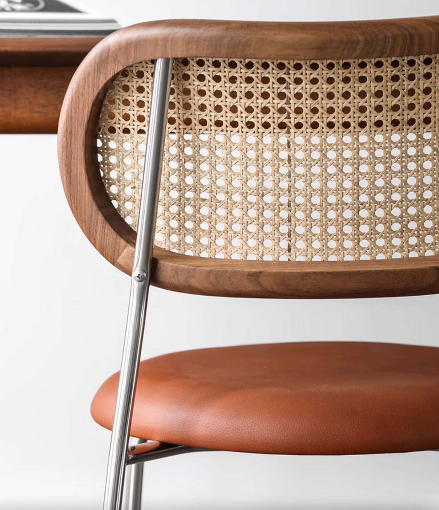 Luna Rattan Dining Chair, Oak