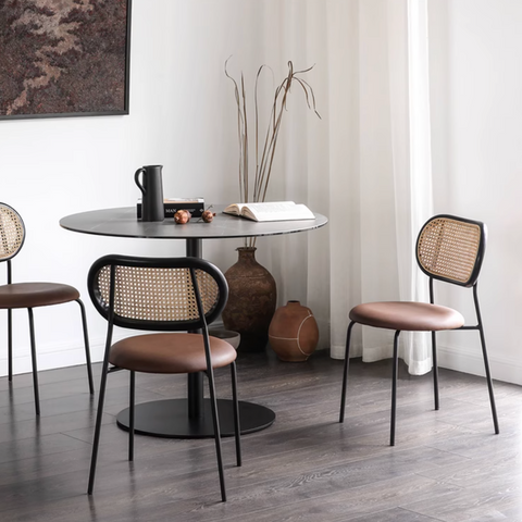 Luna Rattan Dining Chair, Oak