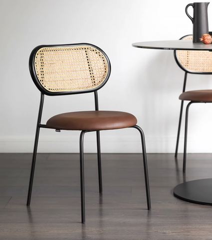 Luna Rattan Dining Chair, Oak