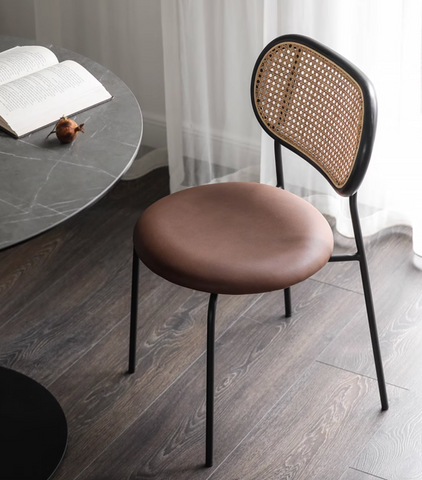 Luna Rattan Dining Chair, Oak｜ DC Concept
