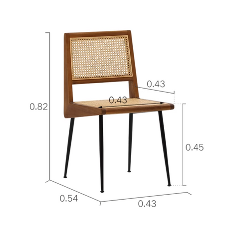 Dana Rattan Dining Chair