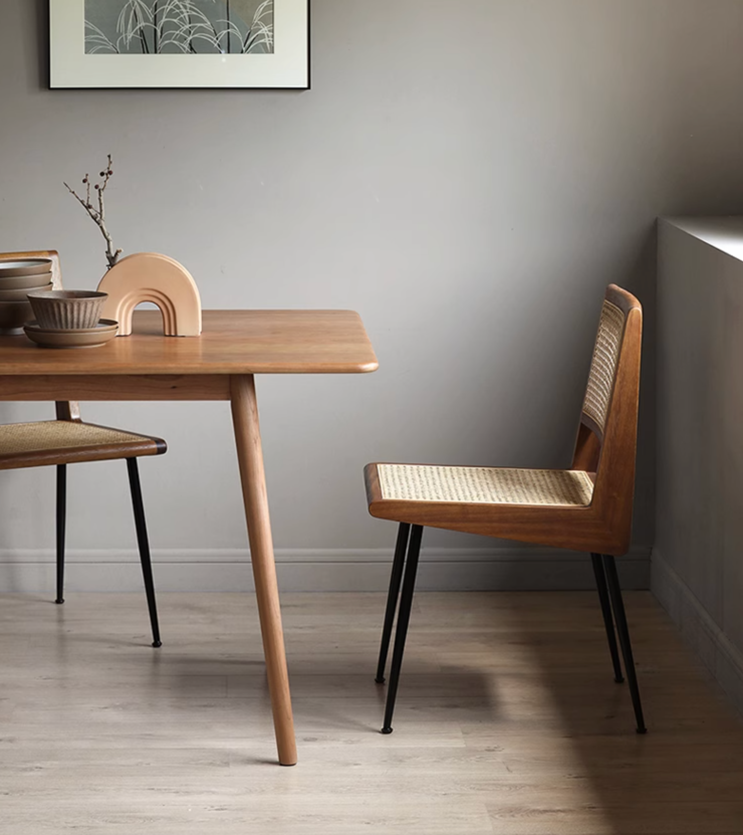 Dana Rattan Dining Chair