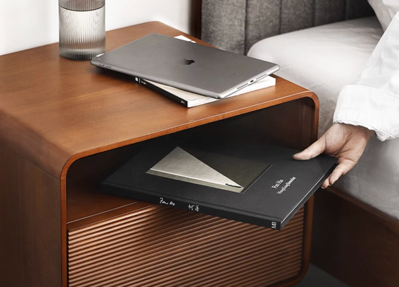 Andre Bedside Table, Wood