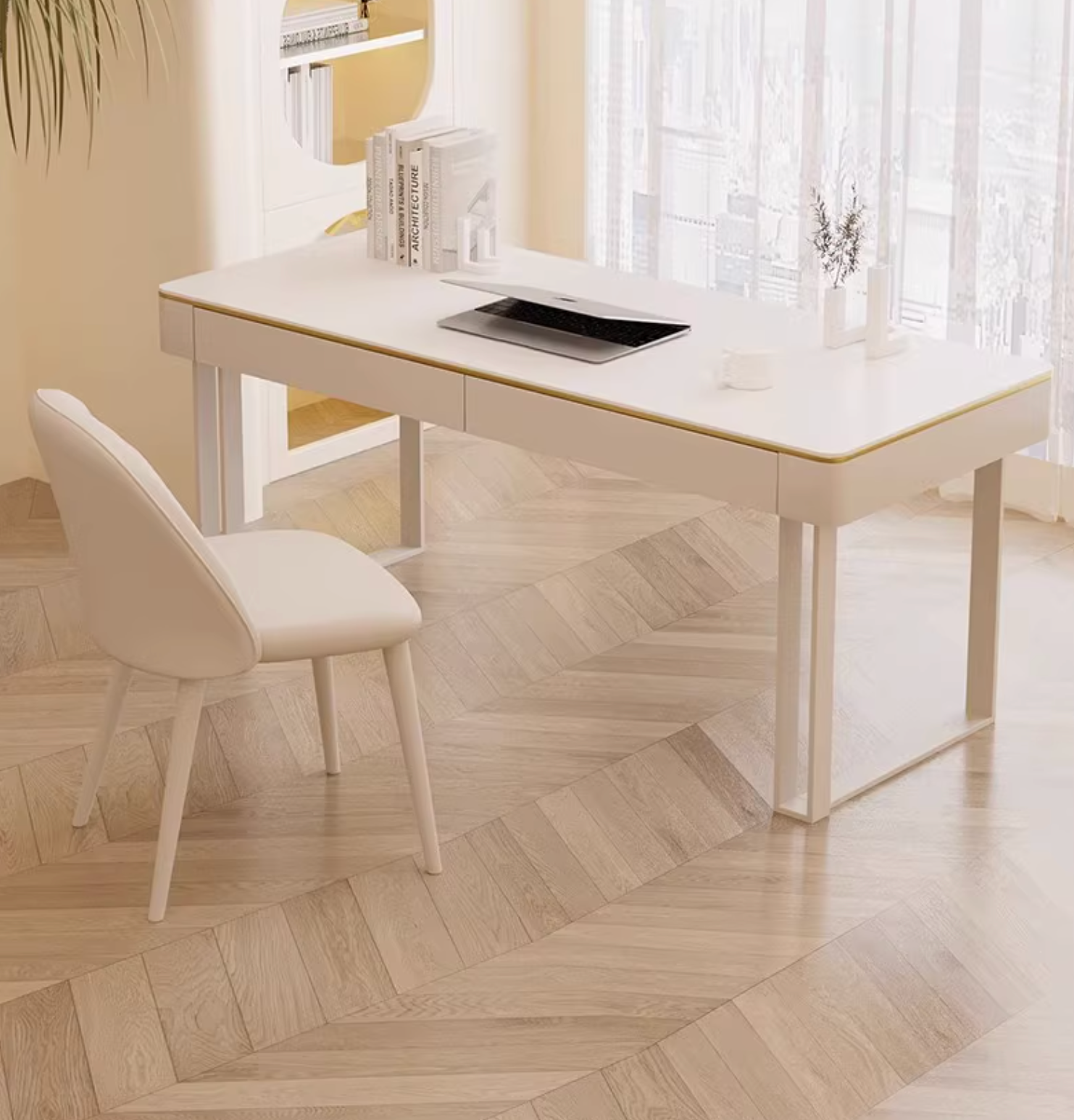 Max Office Desk - Sintered Stone｜ DC Concept