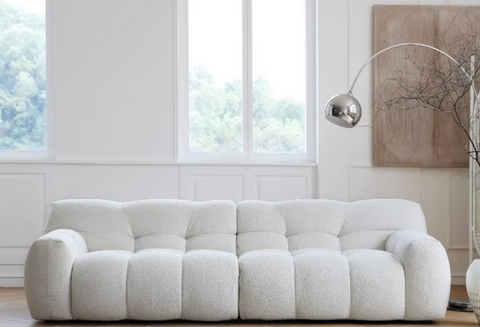 Cora Three Seater Sofa, Boucle