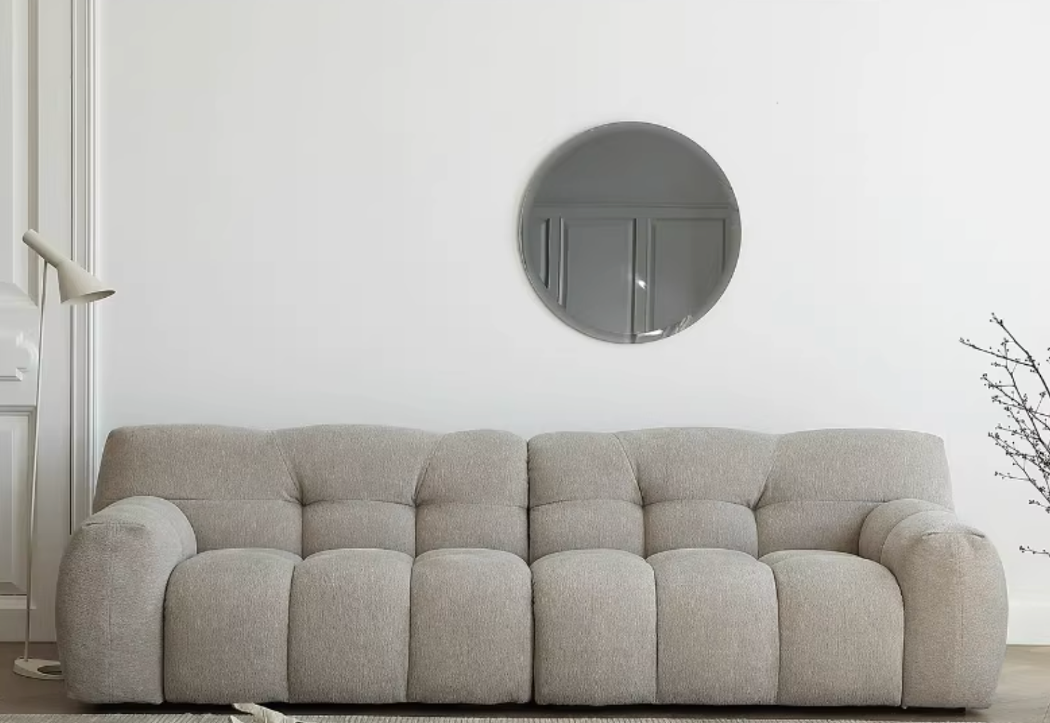 Cora Three Seater Sofa, Boucle
