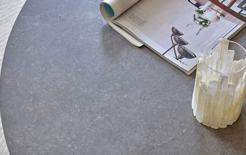 Bek Round Dining Table, Brown