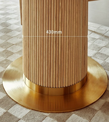 Bek Round Dining Table, White｜ DC Concept