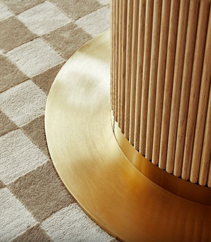 Bek Round Dining Table, White｜ DC Concept