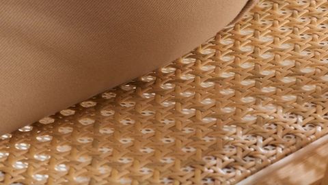 Audrey Folding Dining Chair, Rattan