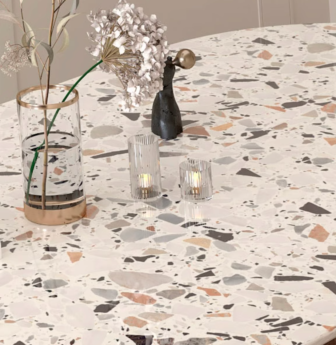 Lynette Dining Table, Terrazzo