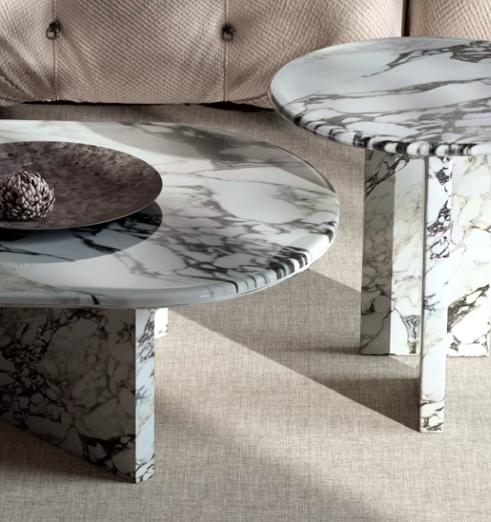 Goliah Coffee Table Set, Marble