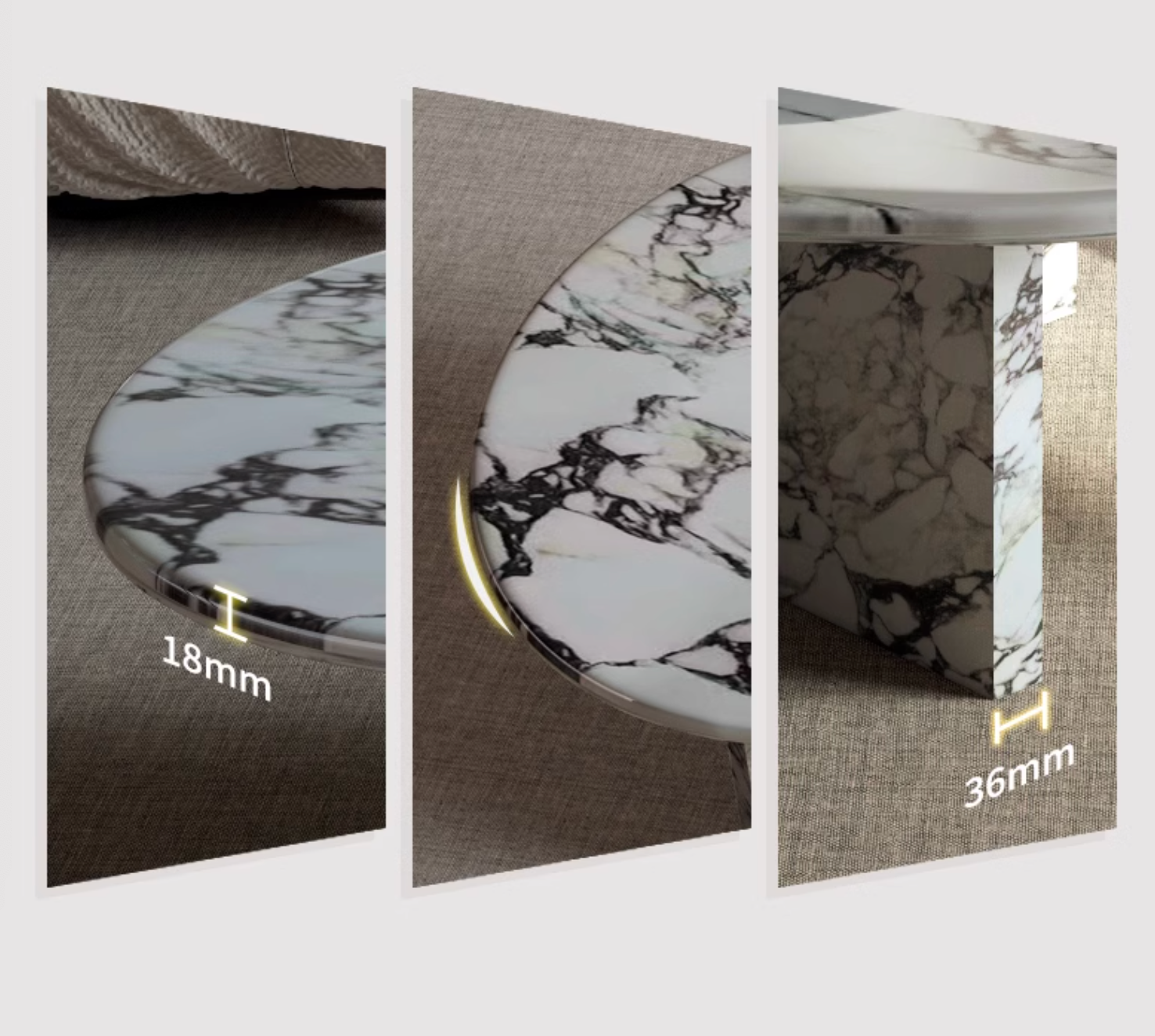 Goliah Coffee Table Set, Marble