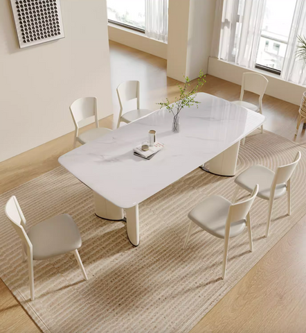 Felicia Dining Table, Marble