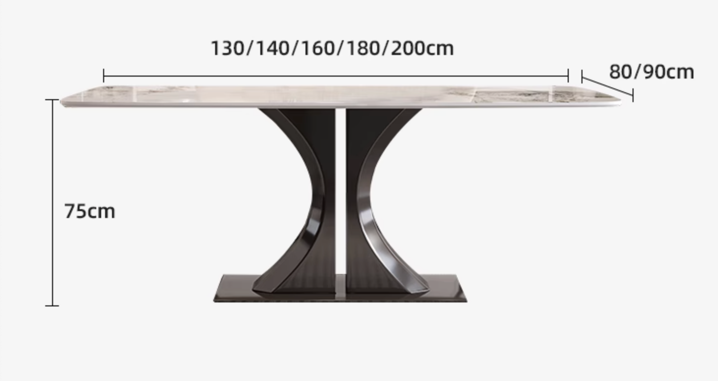 Elena Dining Table, Marble