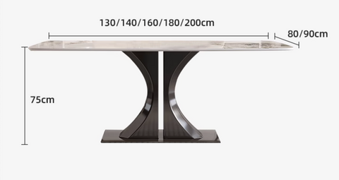 Elena Dining Table, Marble