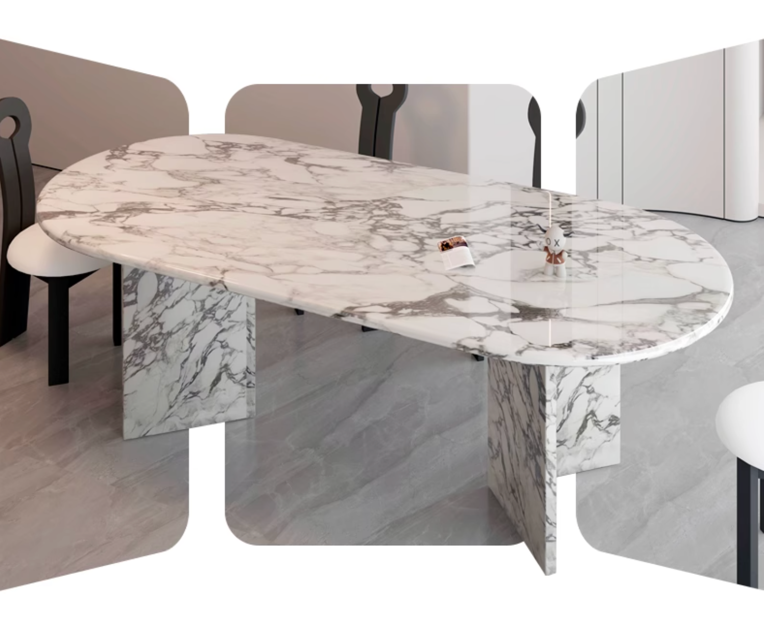 Gillian Dining Table, Marble