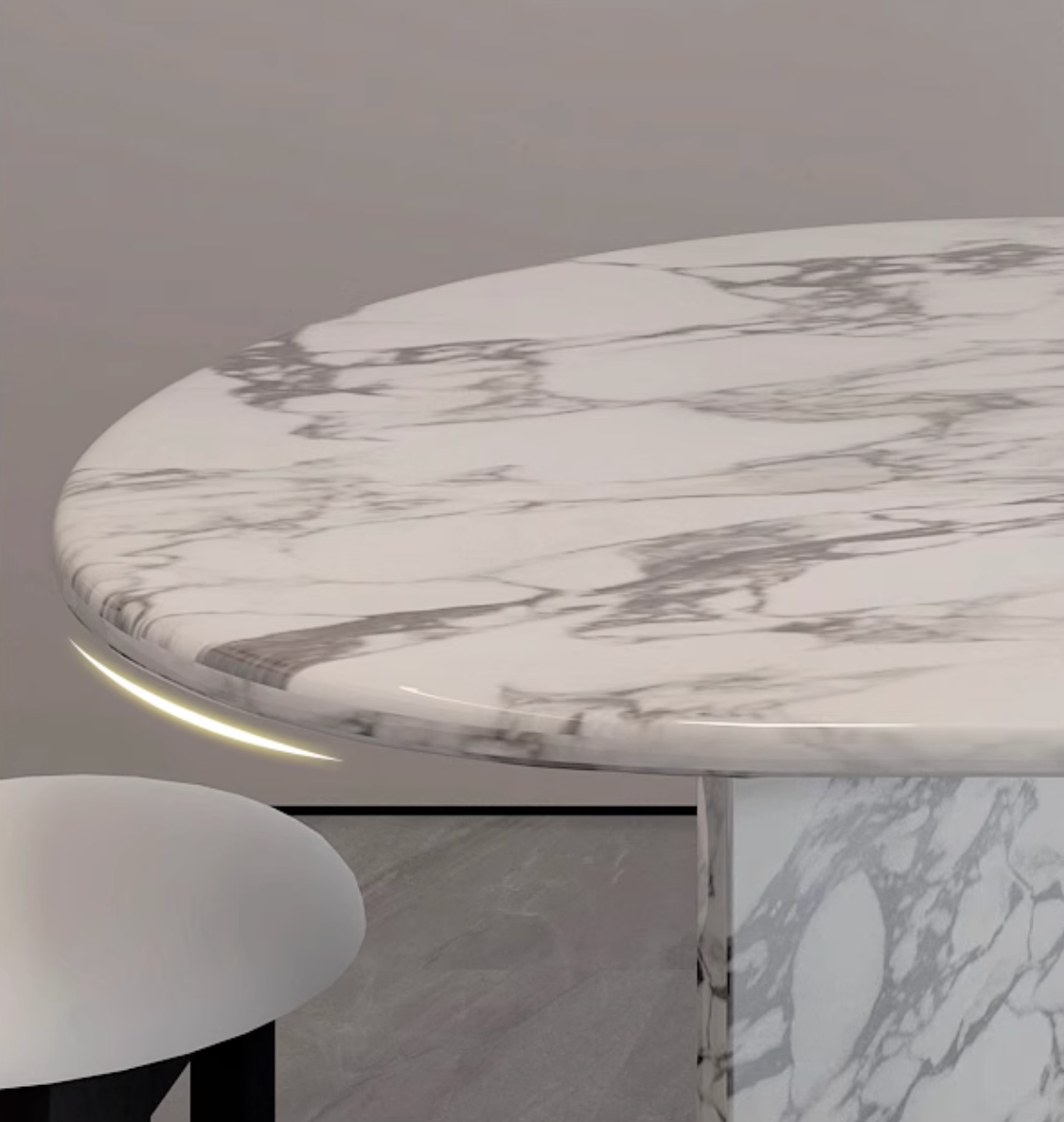 Gillian Dining Table, Marble