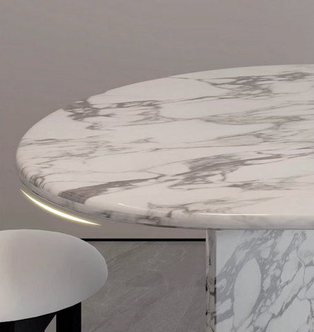 Gillian Dining Table, Marble