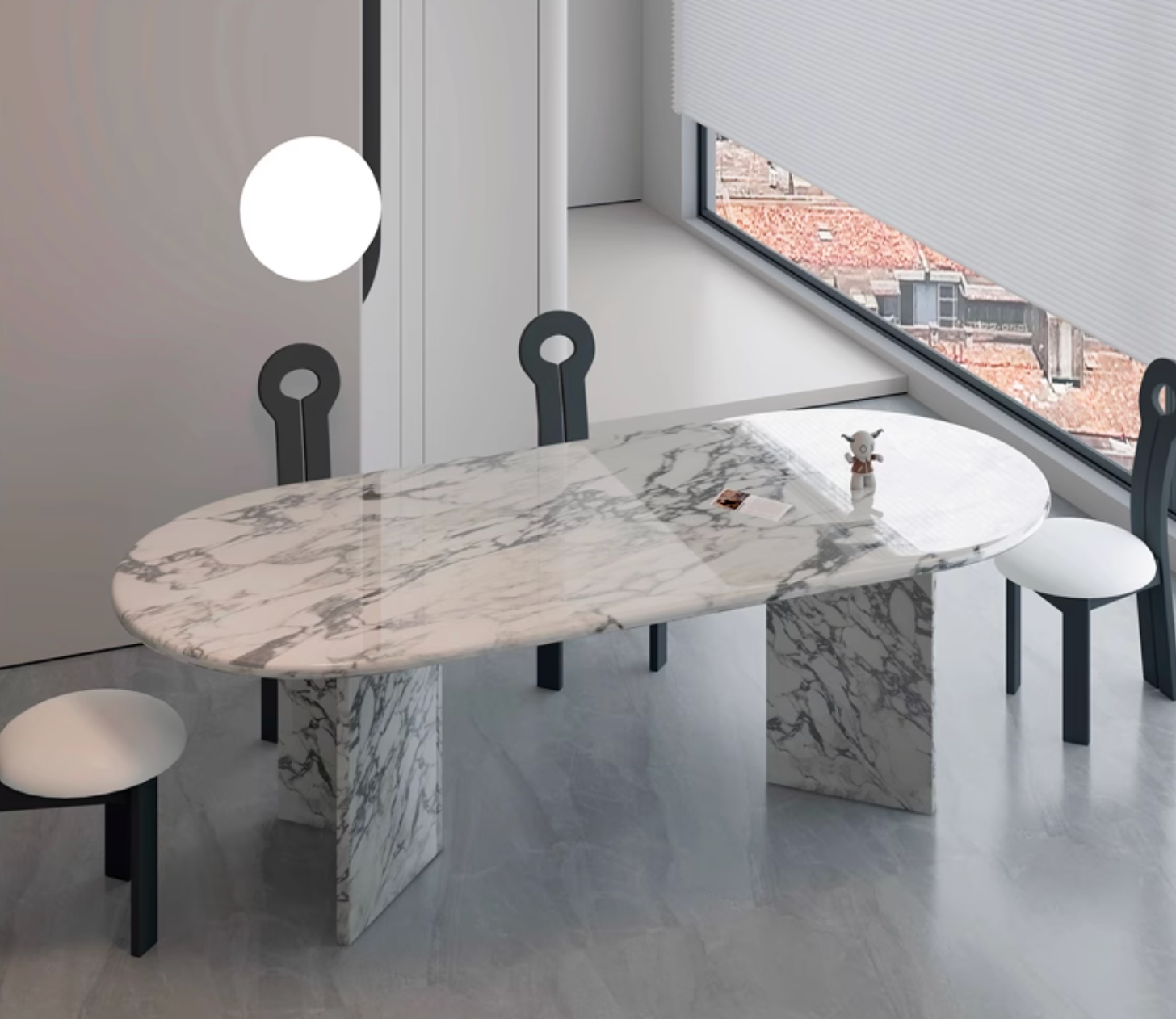 Gillian Dining Table, Marble