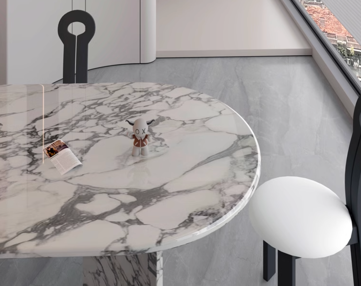 Gillian Dining Table, Marble