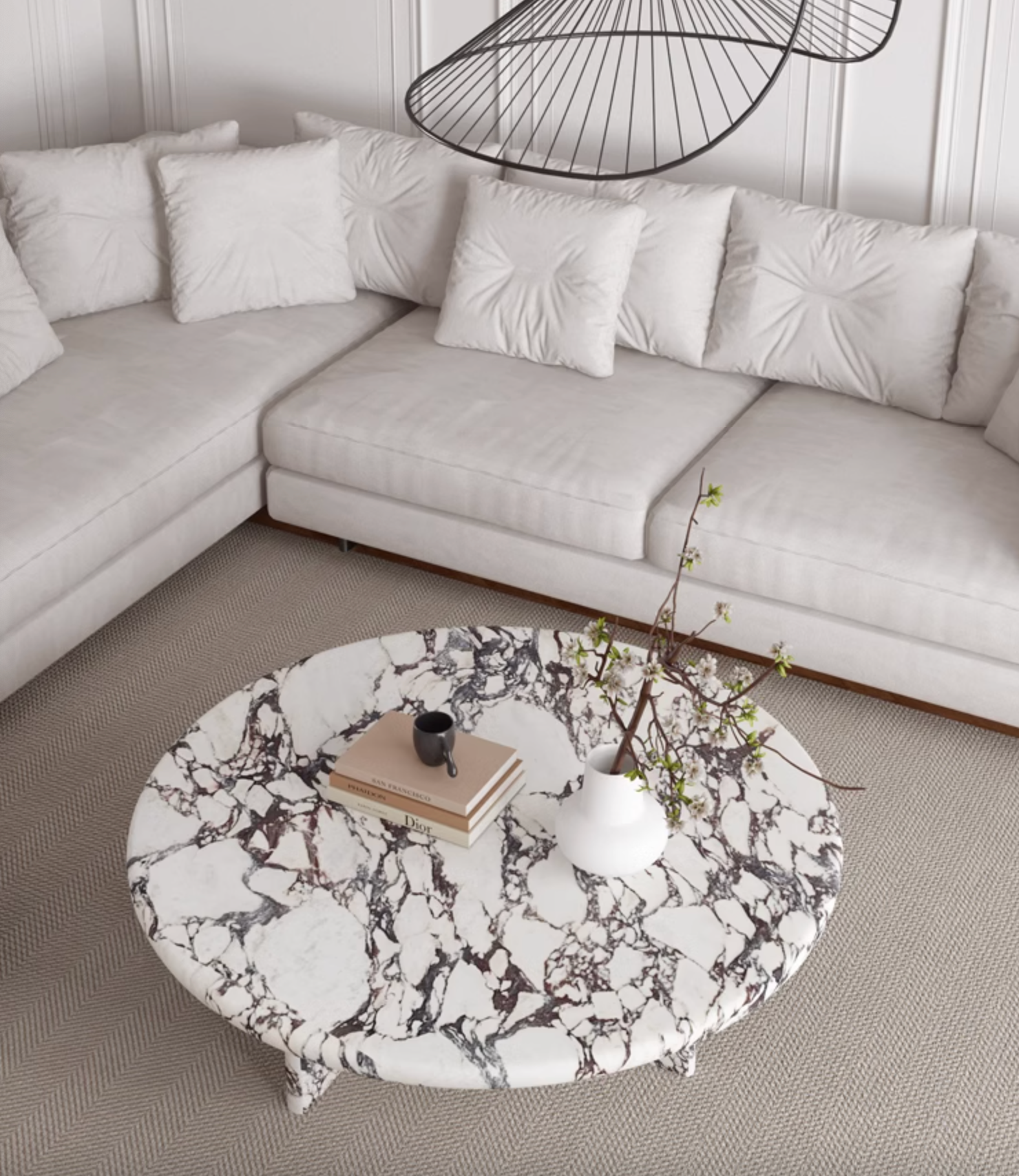 Leanna Coffee Table, Marble