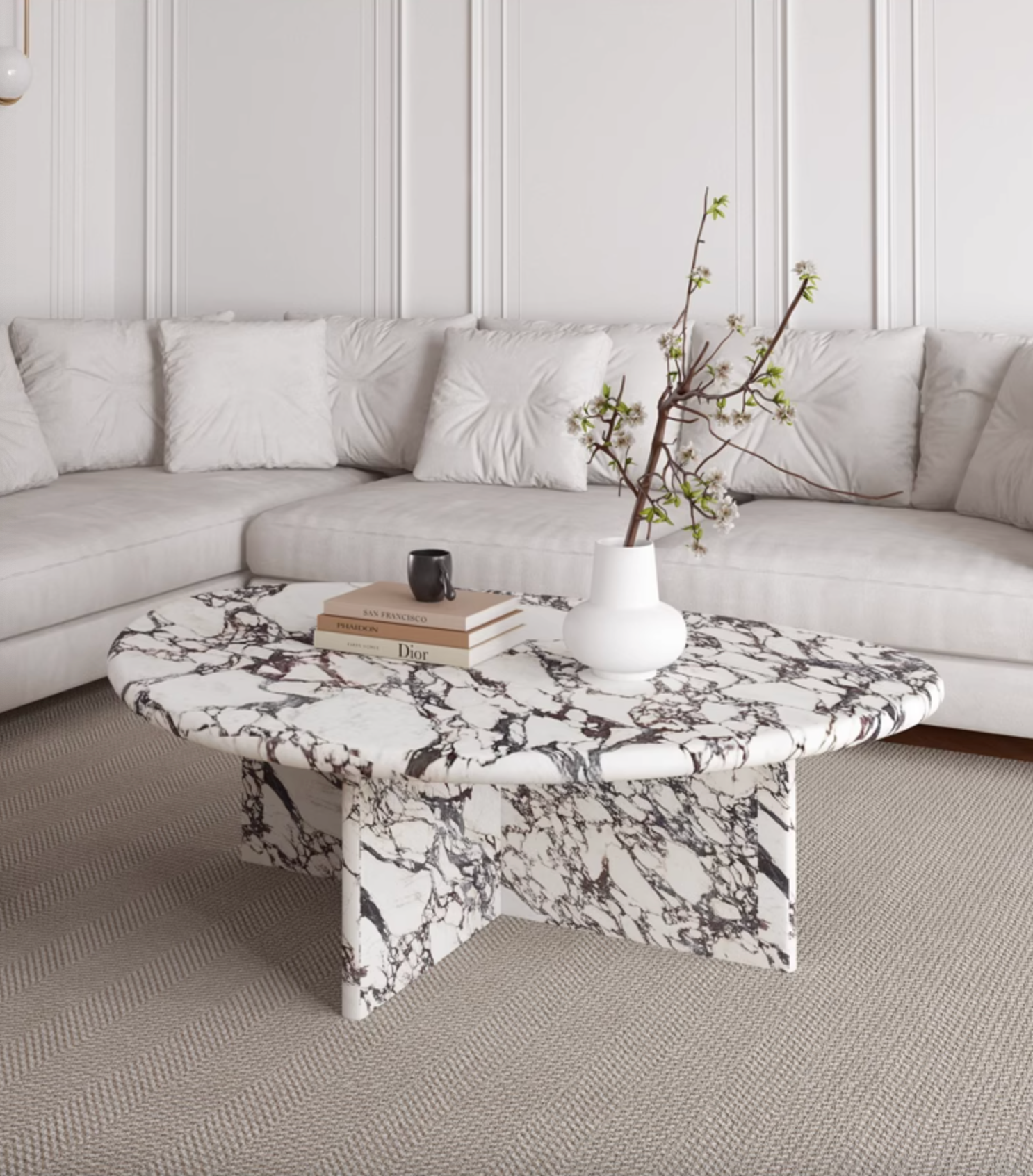 Leanna Coffee Table, Marble