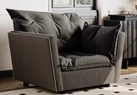 Sorrento Sofa - Chair, Black