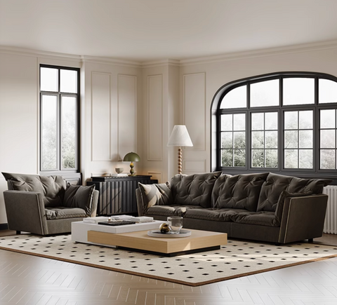 Sorrento Sofa - Chair, Black