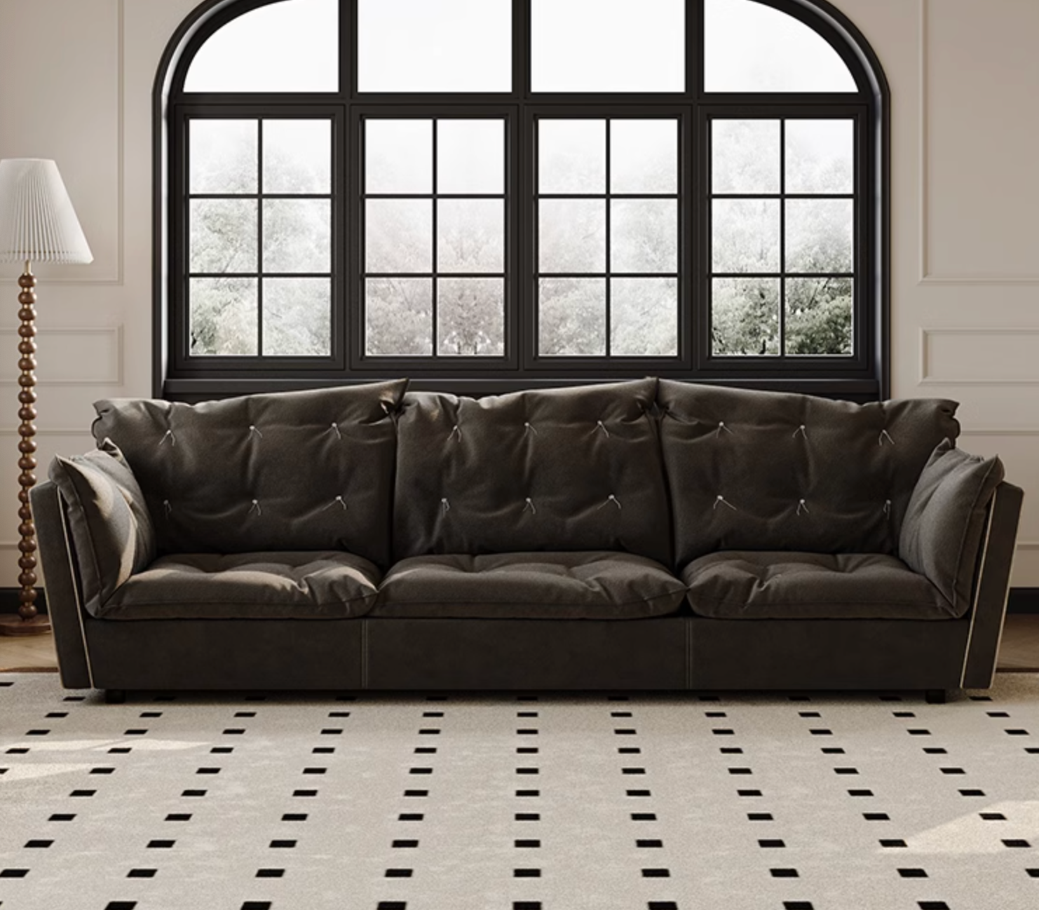 Sorrento Sofa - Chair, Black