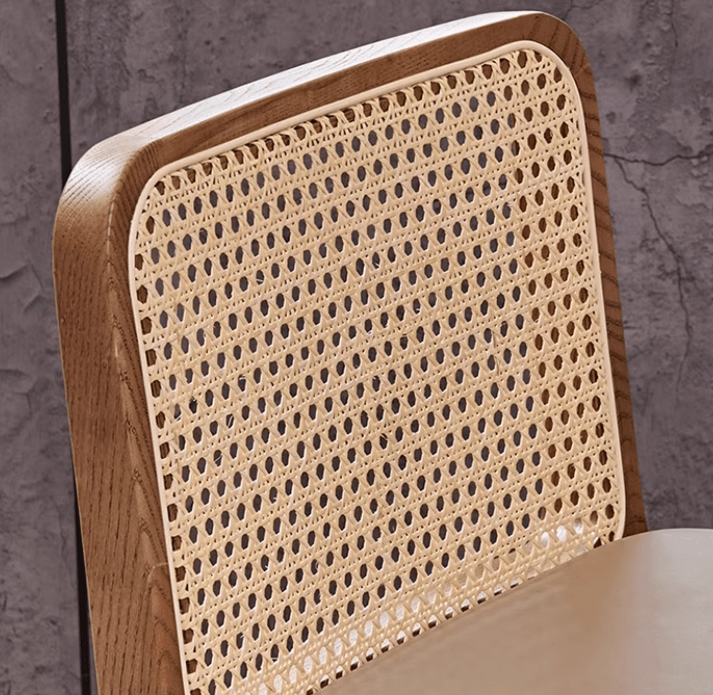 Ethan Rattan Barstool, Wood