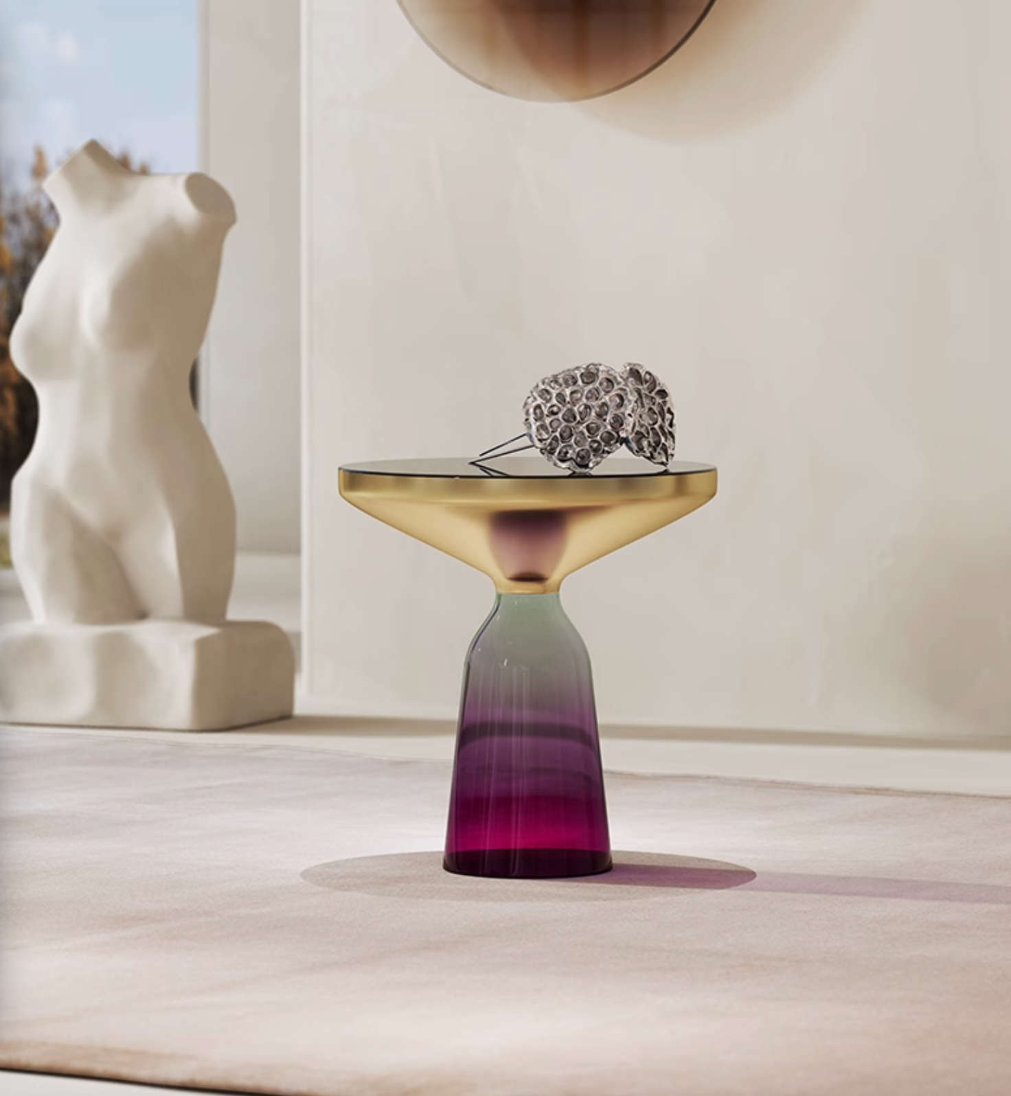 Aalto Coffee Table, Tempered Glass