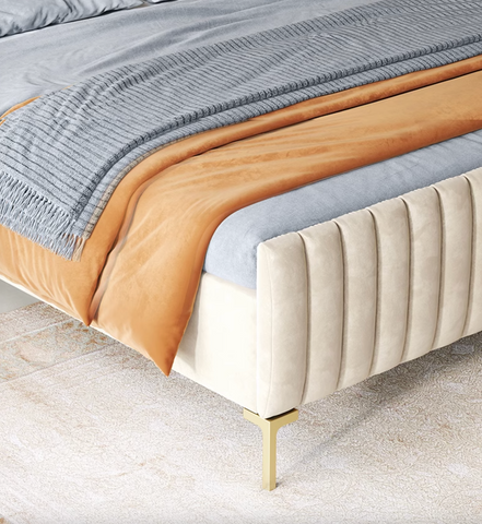 Babbie King Size / Super King Size Bed, Velvet