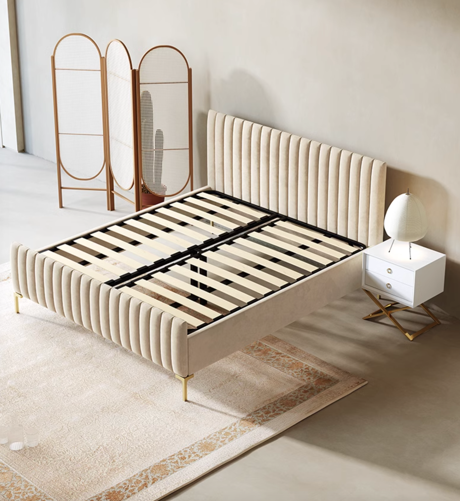 Babbie King Size / Super King Size Bed, Velvet