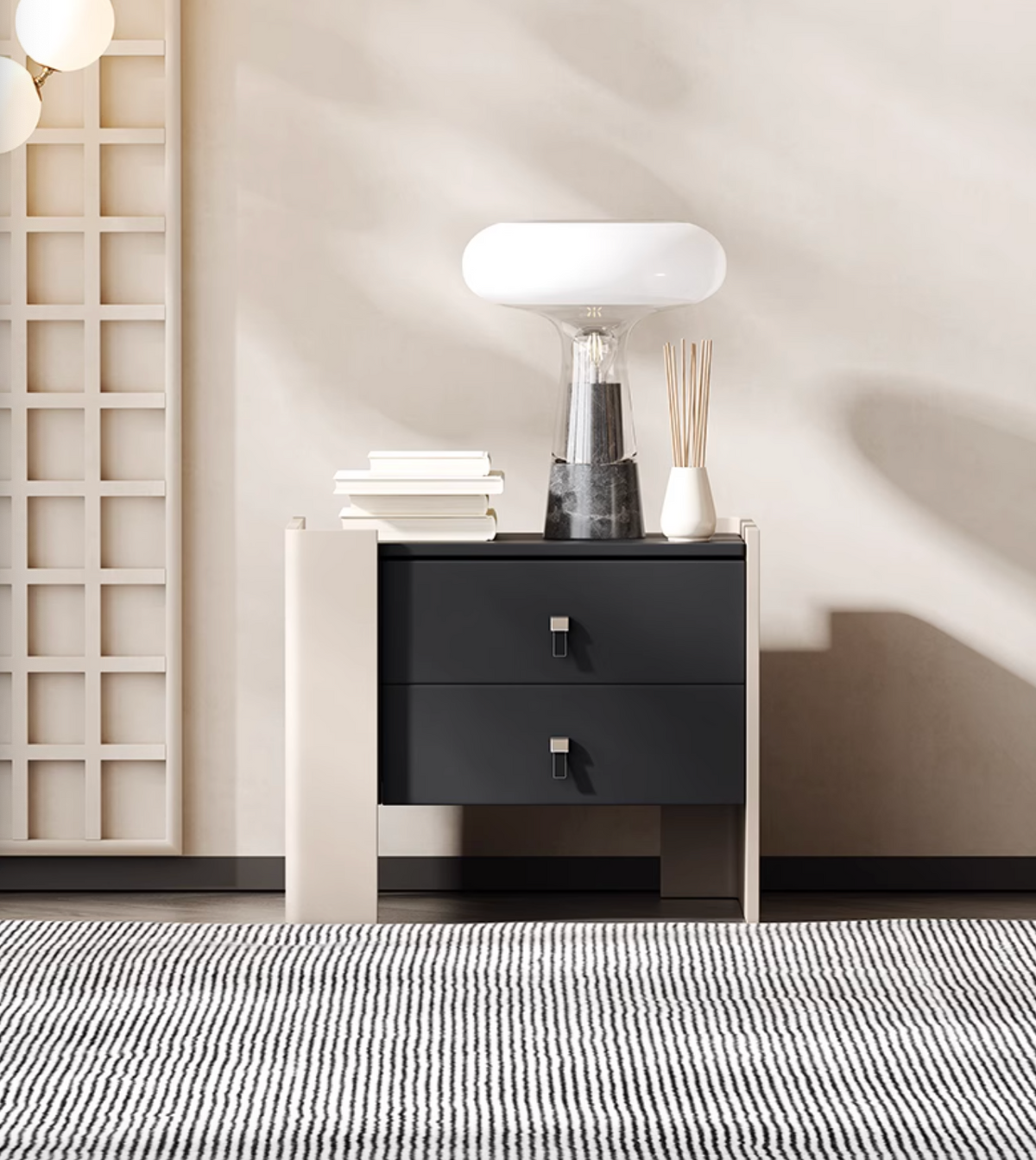 Bach Bedside Table, Wood